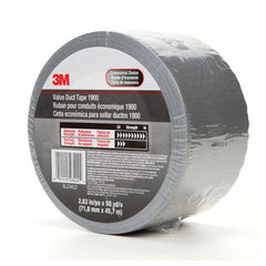 3M Value Duct Tape 1900 Silver 2.83″ × 50 yd 5.8 mil - Industrial Tool & Supply
