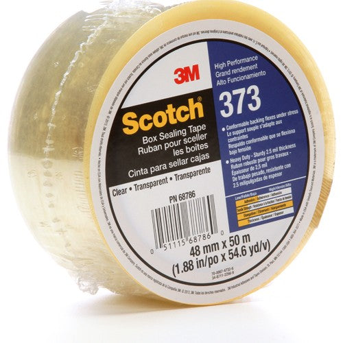 Scotch Box Sealing Tape 373 Clear 48 mm × 50 m - Industrial Tool & Supply
