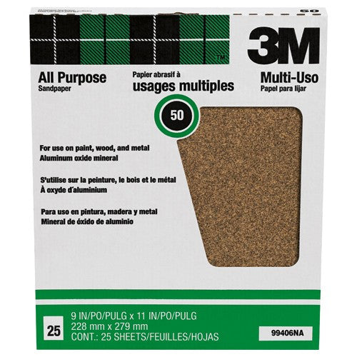 ‎9 in × 11 in 3M™ Pro-Pak™ Paint & Rust 99406NA - 50 Grit Alt Mfg # 99406 - Industrial Tool & Supply