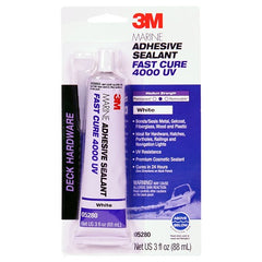 3M Marine Adhesive Sealant 4000 UV Pn05280 White 3 oz Tube - Industrial Tool & Supply