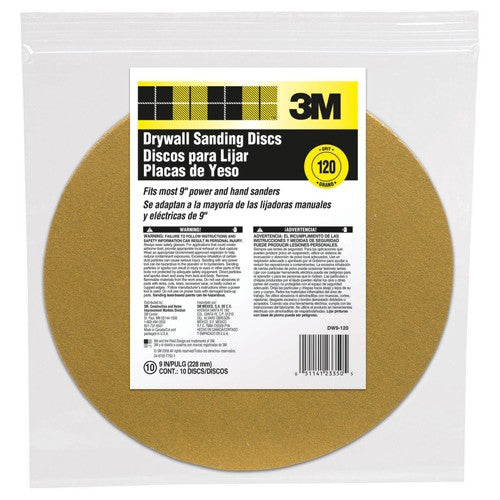 ‎3M Drywall Sanding Disc DW9-120 9″ - Industrial Tool & Supply