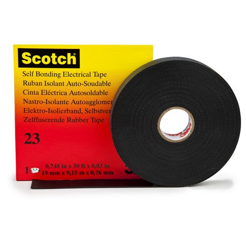 ‎3/4 in × 30 ft Scotch® 23 Electrical Tape - 19 mm × 9 Alt Mfg # 15025 - Industrial Tool & Supply