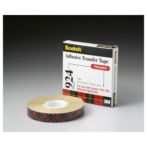Scotch ATG Adhesive Transfer Tape 924 Clear 3/4″ × 36 yd 2 mil - Industrial Tool & Supply