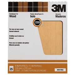 3M Garnet Sanding Sheets 99411NA 9″ × 11″ 220 grit - Industrial Tool & Supply