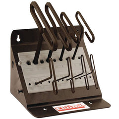 8 Pieces-3/32″-1/4″ T-Handle Style-6″ Arm-Hex Key Set with Plain Grip - Industrial Tool & Supply