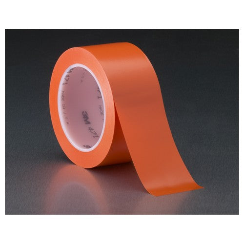 3M Vinyl Tape 471 Orange 1/2″ × 36 yd 5.2 mil - Industrial Tool & Supply
