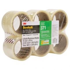 72MMX50MM 371 CLR BOX SEALING TAPE - Industrial Tool & Supply