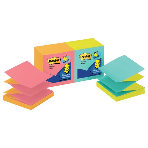 Post-it Pop-up Notes R330-N-ALT 3″ × 3″ (76 mm × 76 mm) Cape Town Collection - Exact Industrial Supply