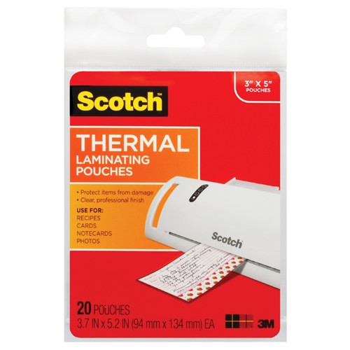 ‎Scotch Thermal Pouches TP5902-20 for items ups to 3.70″ × 5.27″ - Industrial Tool & Supply