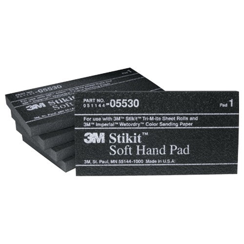 ‎3M Stikit Soft Hand Pad 05530 2-3/4″ × 5-1/2″ × 3/8″ - Industrial Tool & Supply