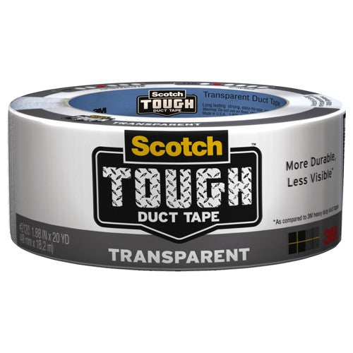 1.88 in × 20 yd (48 mm × 18,2 m) 6 Scotch(R) Tough Transparent Duct Alt Mfg # 98011 - Industrial Tool & Supply