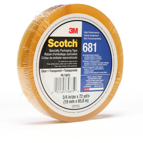 Transparent Film Tape Clear Alt Mfg # 74875 - Industrial Tool & Supply
