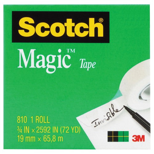 Scotch Magic Tape 810 3/4″ × 2592″ Boxed - Industrial Tool & Supply