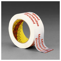Scotch Printed Message Box Sealing Tape 3775 White 48 mm × 100 m - Industrial Tool & Supply
