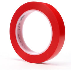 3M Vinyl Tape 471 Red 3/4″ × 36 yd 5.2 mil - Industrial Tool & Supply
