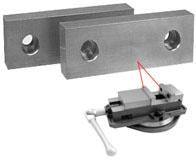 Machinable Aluminum and Steel Vice Jaws - SBM - Part #  VJ-606 - Industrial Tool & Supply