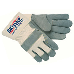 Big Jake Leather Palm Gloves - Sewn w/Kevlar - Size Large - Industrial Tool & Supply