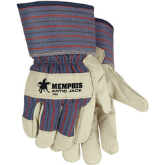 ‎Artic Jack Gloves - Premium Grain Pigskin - Thermosock Lined - 2-1/2″ Safety Cuff - Size Medium - Industrial Tool & Supply