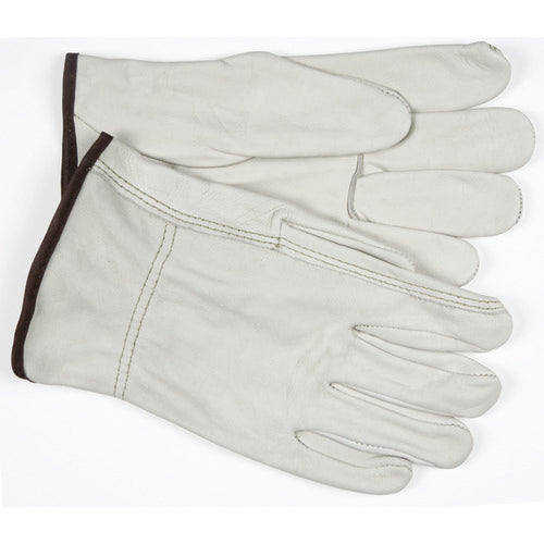 Full Leather/Straight Thumb 3203 Unlined Drivers Gloves - Size Medium - Industrial Tool & Supply