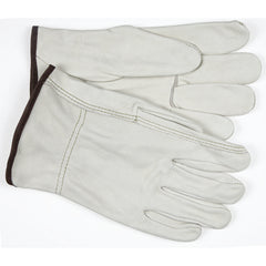 Full Leather/Straight Thumb 3203 Unlined Drivers Gloves - Size Large - Industrial Tool & Supply