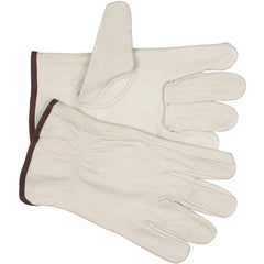 Full Leather/Keystone Thumb 3213 Unlined Drivers Gloves - Size Large - Industrial Tool & Supply