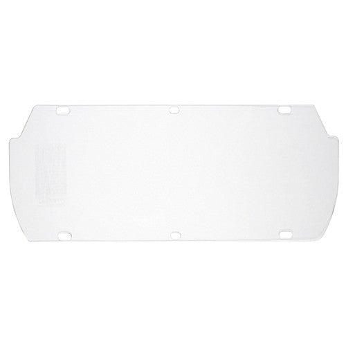 Double Matrix Faceshield - Clear Acetate 7 × 16 3/4″ / 0.040″ Thick - Industrial Tool & Supply