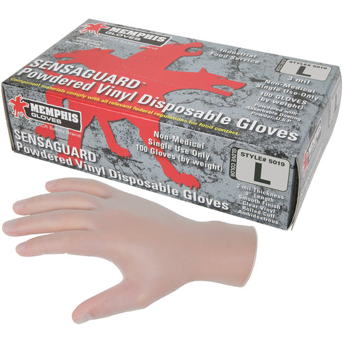 5019 XLRG SENSAGUARD POWDERED VINYL - Industrial Tool & Supply