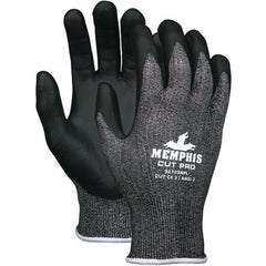MCR Safety Cut Pro Glove - 13 Gauge HyperMax Shell - Nitrile Foam Coated Palm and Fingertips - Size Large - Industrial Tool & Supply