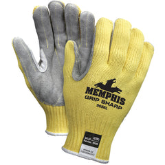 MCR Safety Cut Pro Gloves - 7 Gauge Kevlar Shell - Leather Palm - Size X-Large - Industrial Tool & Supply