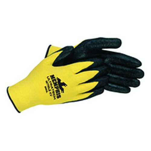 Nitrile KV Gloves - Black Nitrile Dip Palm/Fingers - Size Large - Industrial Tool & Supply