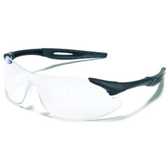 Safety Glasses - Clear Anti-Fog Lens - Black Frame - IA1 Style - Industrial Tool & Supply