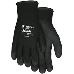 Ninja Ice Gloves - 15 Gauge Black Nylon - Acrylic Terry Inner -HPT Palm and Fingertips - Size Medium - Industrial Tool & Supply