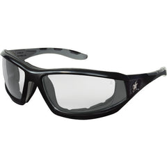 RP2 Black Frame w/Temples Clear Anti-Fog Lens - Safety Glasses - Industrial Tool & Supply