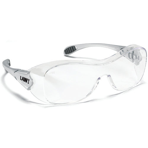 Safety Glasses - Clear Anti-Fog - Steel Color - OTG Style - Industrial Tool & Supply