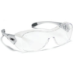 Safety Glasses - Clear Anti-Fog - Steel Color - OTG Style - Industrial Tool & Supply