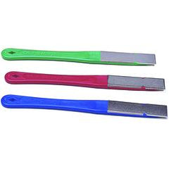 2 1/2″ × 3/4″ - X-Fine, Fine, Coarse Grits - Rectangular Dia-Sharp Mini Hone Sharpener - Industrial Tool & Supply
