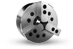 Auto Strong N-200 Series 3-jaw through-hole power chuck (adapter excluded) - Part # N-206 - Exact Industrial Supply