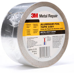 48 mm × 25 m 2.7 mil Foil Tape Silver Alt Mfg # 63938 - Industrial Tool & Supply