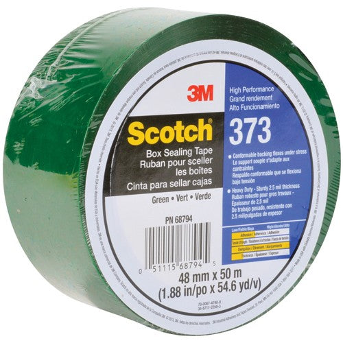 Scotch Box Sealing Tape 373 Green 48 mm × 50 m - Industrial Tool & Supply
