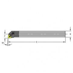 E24U MCLNR4 Solid Carbide Boring Bar w/Coolant - Industrial Tool & Supply