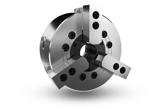 Auto Strong NL-A Series 3-jaw long stroke through-hole power chuck (adapter included) - Part # NL-08A6 - Exact Industrial Supply