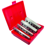 #CP31612 - 4 Piece Set - 3/16 & 1/2'' Thickness - 1/4'' Increments - 1 to 1-3/4'' - Parallel Set - Industrial Tool & Supply