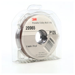 3M Portable Utility Cloth Roll 314D P120 J-weight 1″ × 16 yd - Industrial Tool & Supply