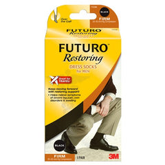 Medium Black FUTURO™ Dress Socks for Men 7 Alt Mfg # 20114 - Industrial Tool & Supply