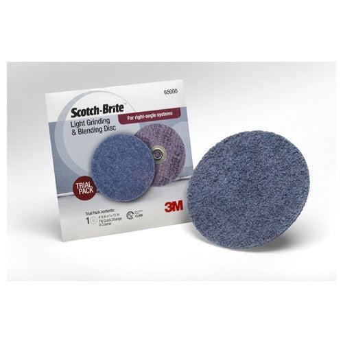 ‎Scotch-Brite Light Grinding and Blending Disc 65000 TN Quick Change 4-1/2″ x NH Super Duty A CRS Single Pack - Industrial Tool & Supply