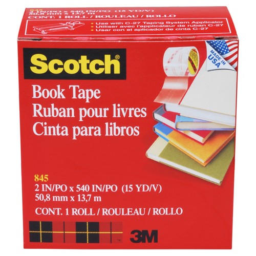 ‎Scotch Book Tape 845-200 2″ × 540″ (50 8 mm × 13 7 m) - Industrial Tool & Supply