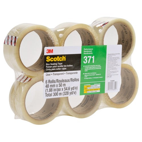 Scotch Box Sealing Tape 371 Clear 48 mm × 50 m - Industrial Tool & Supply