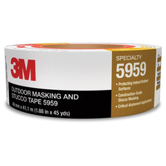 3M Outdoor Masking and Stucco Tape 5959 Red 48 mm × 41.1 m 12.0 mil Conveniently Packaged - Industrial Tool & Supply