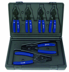 6 Piece - Combination Int/Ext Snap Ring Plier Set - Industrial Tool & Supply