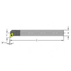 E12Q SDUCR3 Solid Carbide Boring Bar w/Coolant - Industrial Tool & Supply